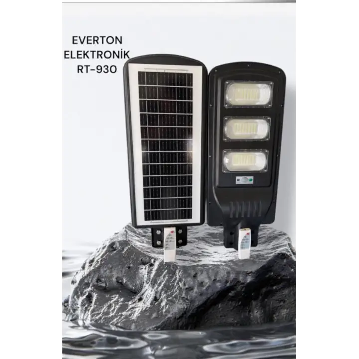 Everton Rt-930 Şarjlı 150w Solar Panelli Projektör Led (Sokak Lambası)