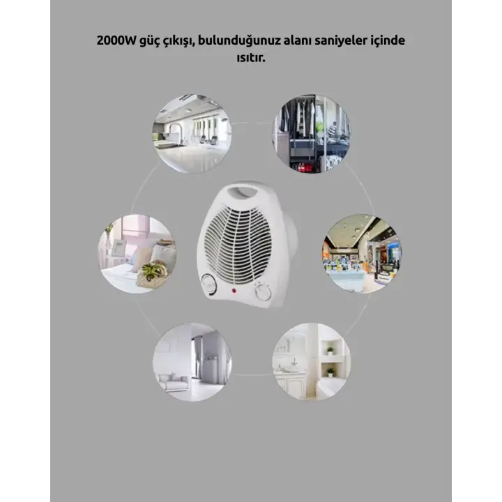 Fanlı Elektrikli Isıtıcı