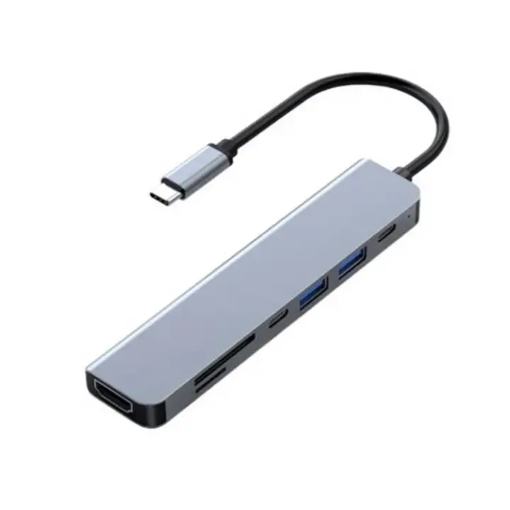 FRISBY FA-7684C Type-c -7in1 USB-C+HDMI +SD-TF+USB3,0+PD+USB-C