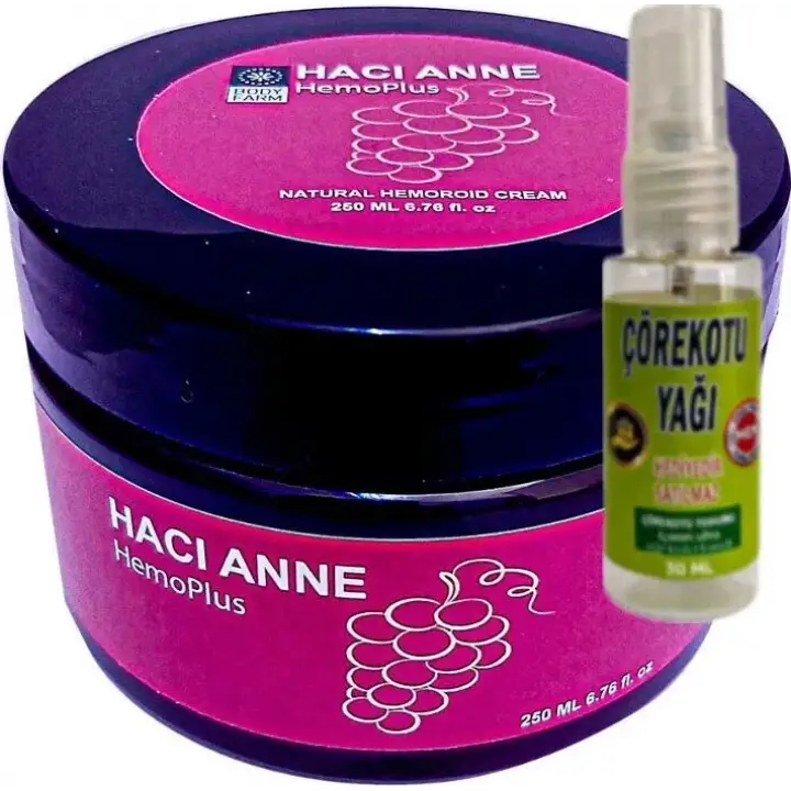HACI ANNE 200 ML KREMİ+30 ML ÇÖREK OTU YAĞI İLE