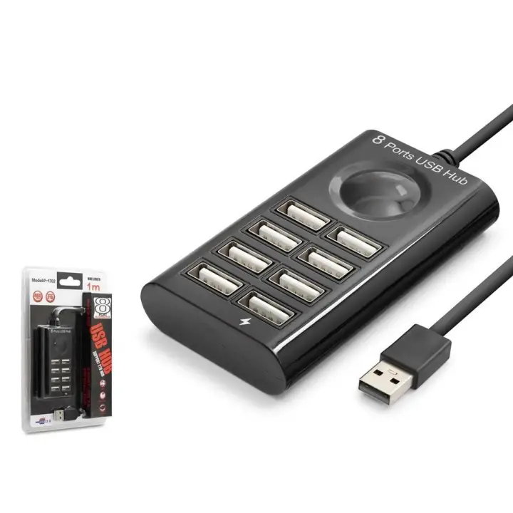 Hadron hdx7052 Usb Hub 8-Usb 8in1 1M Siyah