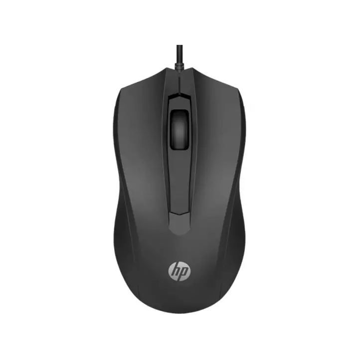 HP 100 6VY96AA Siyah Optik Kablolu Mouse 1.600 DPI Hassas Optik Sensörü