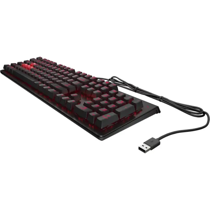 HP 6YW76AA Omen Encoder LED Kablolu Mekanik Oyuncu Klavyesi RGB (Cherry MX Red)