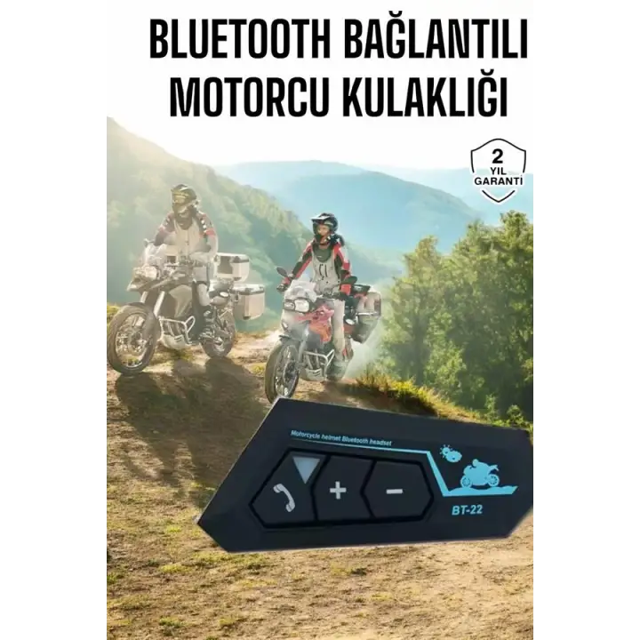 İnterkom Intercom Kask Kulaklık Bt22 Bluetooth Motosiklet Kulaklık 5.0 Bluetooth