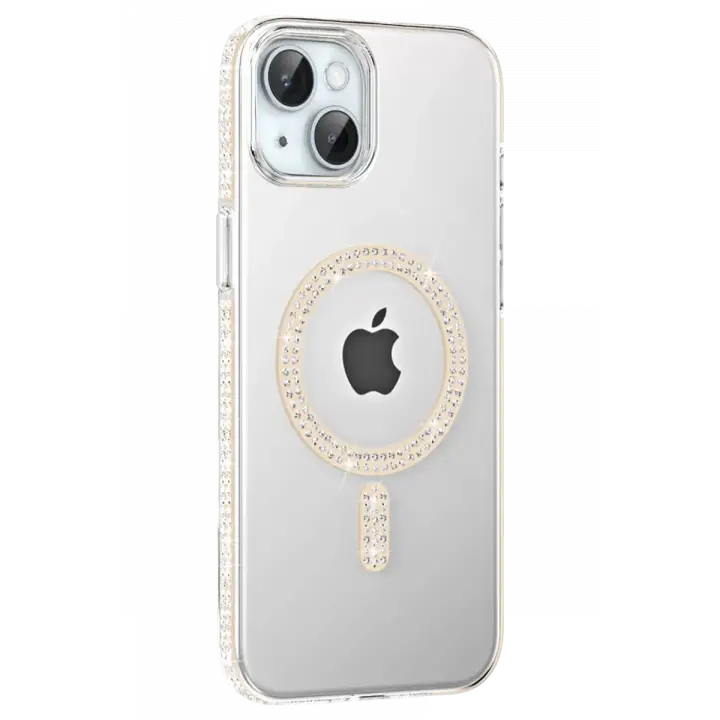 Joko Apple iPhone 14 Move Taşlı Magsafe Kapak - Pembe