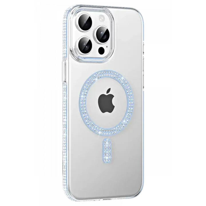 Joko Apple iPhone 14 Pro Max Move Taşlı Magsafe Kapak - Mavi