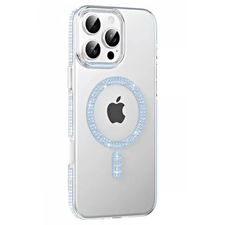 Joko Apple iPhone 16 Pro Max Move Taşlı Magsafe Kapak - Mavi