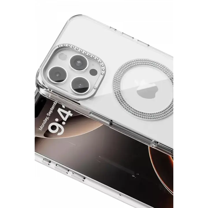 Joko Apple iPhone 16 Pro Max Tash Diamond Magsafe Kapak - Beyaz