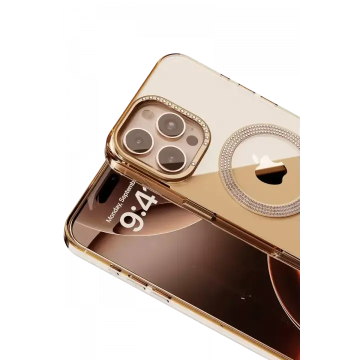 Joko Apple iPhone 16 Pro Max Tash Diamond Magsafe Kapak - Gold