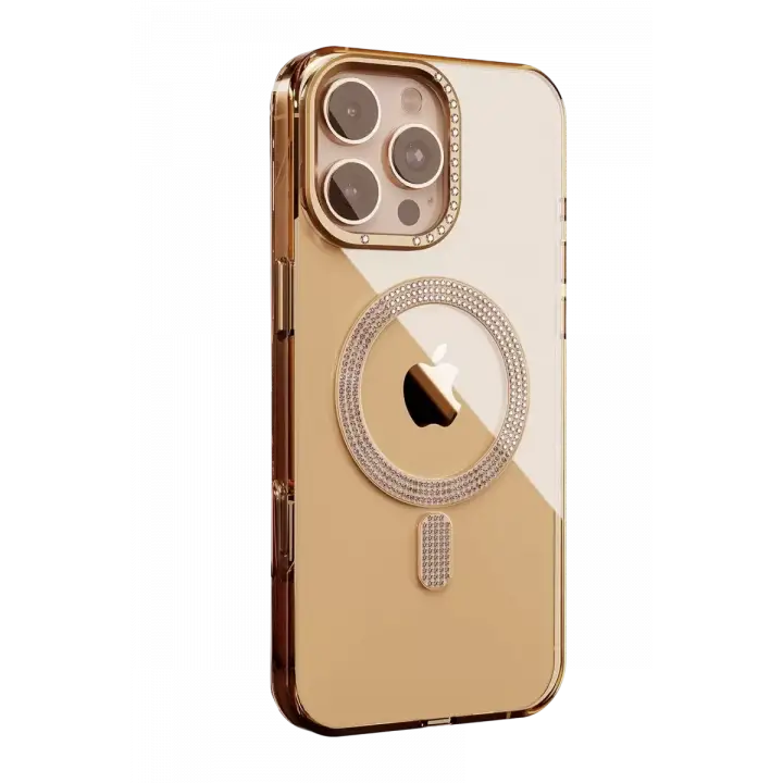 Joko Apple iPhone 16 Pro Max Tash Diamond Magsafe Kapak - Gold