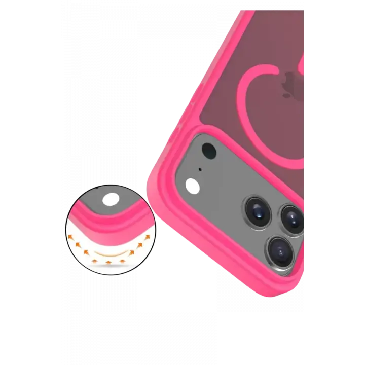 Joko Apple iPhone 17 Pro Max Jota Magsafe Kapak - Rose