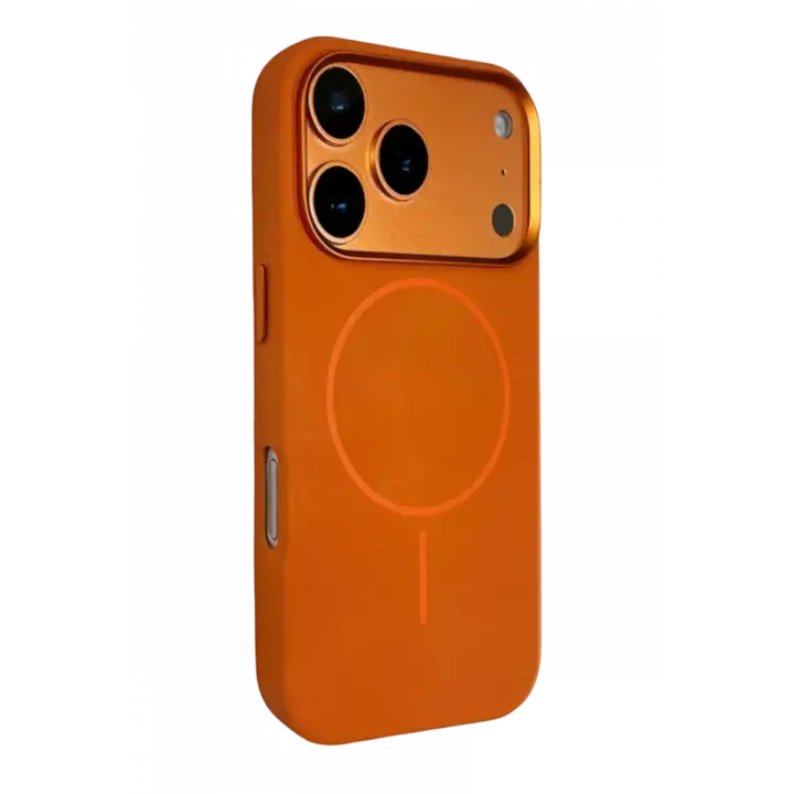 Joko Apple iPhone 17 Pro Max Luno Deri Magsafe Kapak - Turuncu