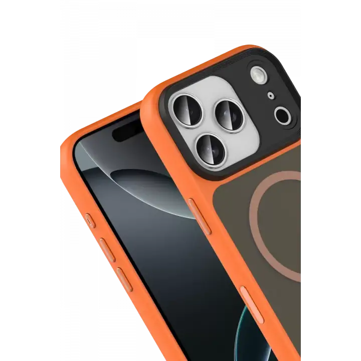 Joko Apple iPhone 17 Pro Max Megane Magsafe Kapak - Turuncu