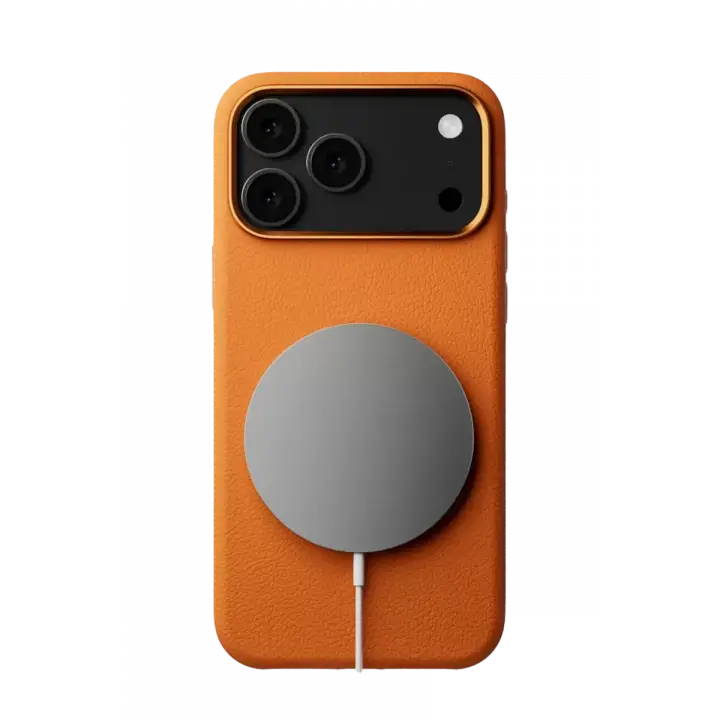 Joko Apple iPhone 17 Pro Max Wonder Deri Magsafe Kapak - Turuncu