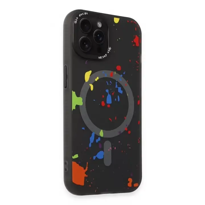 Joko Apple iPhone 14 Pro Colorful Magsafe Kapak - Siyah