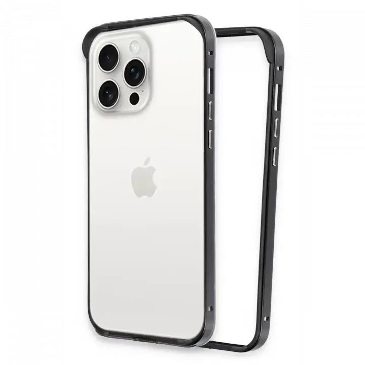 Joko iPhone 15 Pro Max Land Bumper Koruma Kapak - Siyah
