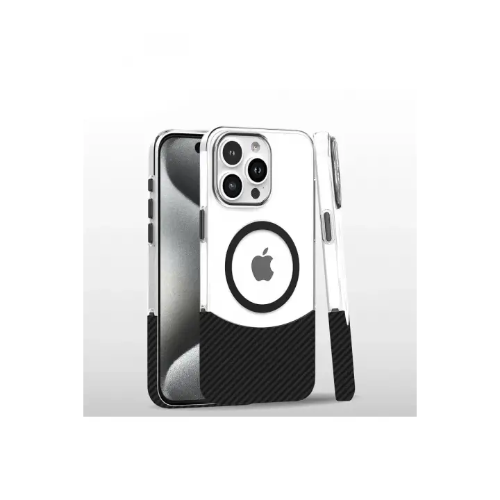 Joko iPhone 16 Pro Carbon Puzzle Magsafe Kapak - Siyah-2