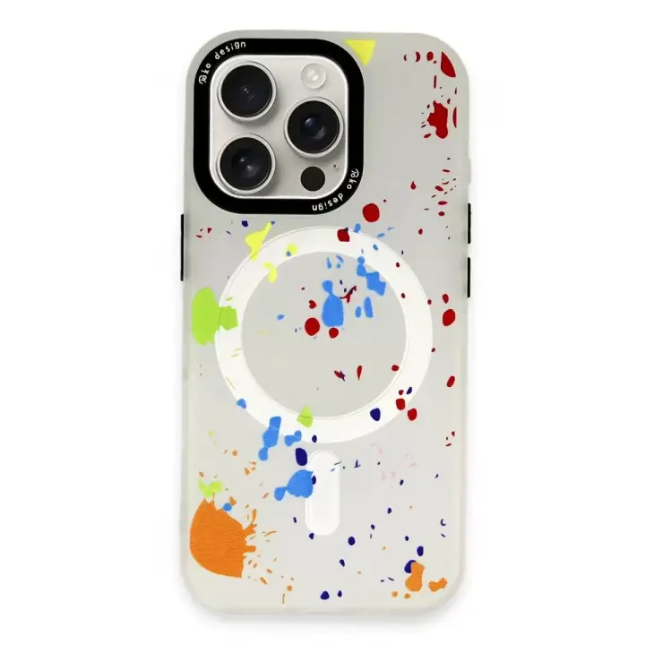 Joko Apple iPhone 16 Pro Max Colorful Magsafe Kapak - Şeffaf