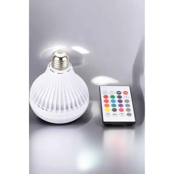 Kablosuz Bluetooth Hoparlör Led Lamba