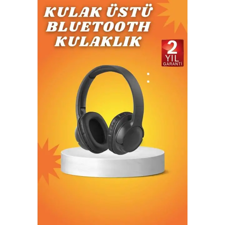 Kablosuz Bluetooth Kulaklık Kulak Üstü Mikrofonlu 5.0 Bluetooth ANC Özelliği