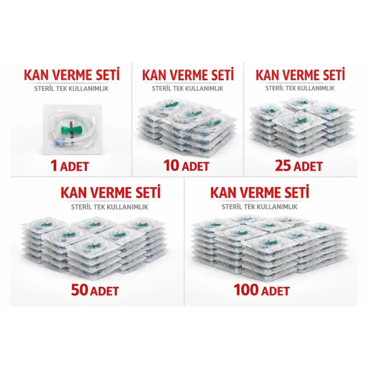 Kan Verme Seti Steril Tek Kullanımlık
