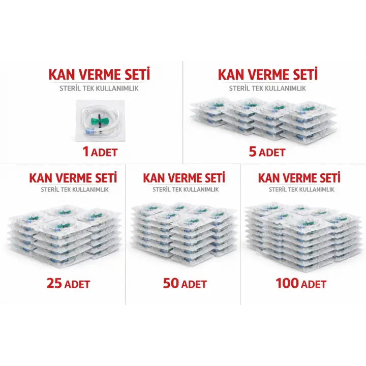Kan Verme Seti Steril Tek Kullanımlık