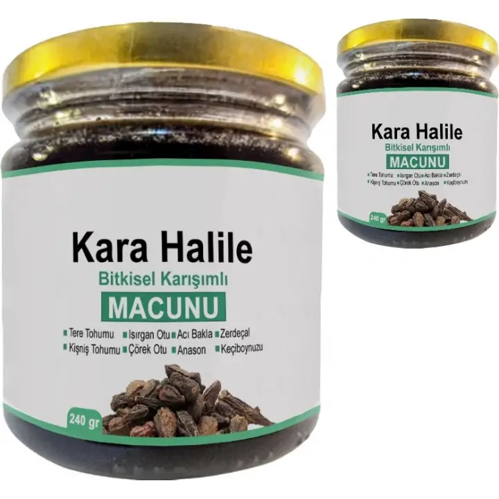KARA HALİLE 2 ADET BİTKİSEL KARIŞIMLI TERMİNALİA CHEBULA MACUNU 240 GR
