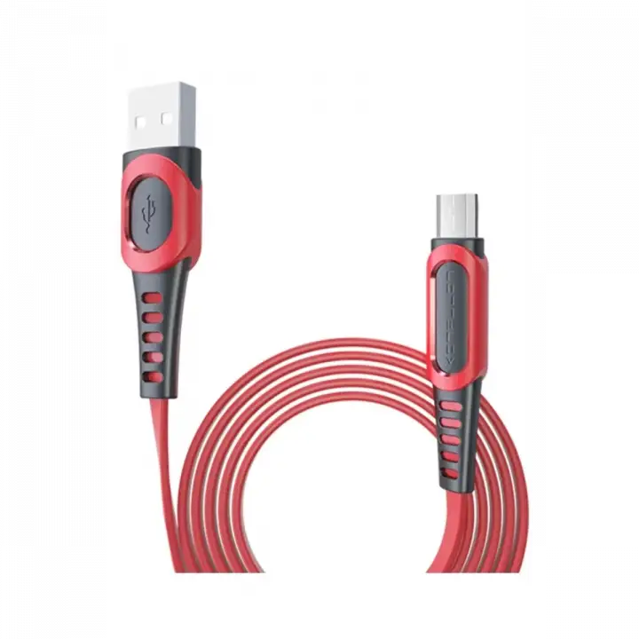 Konfulon DC01 Süper Hızlı Micro USB Kablo 1M 2.4A - Kırmızı