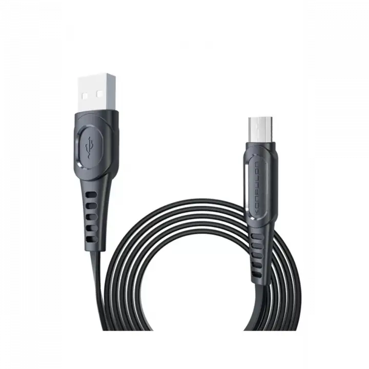 Konfulon DC01 Süper Hızlı Micro USB Kablo 1M 2.4A - Siyah