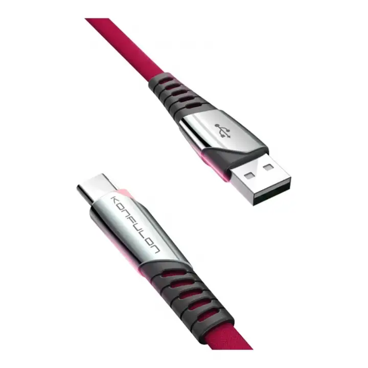 Konfulon DC18 Type-C Kablo 1M 5A - Kırmızı