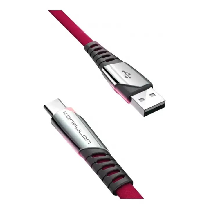 Konfulon DC18 Type-C Kablo 1M 5A - Kırmızı