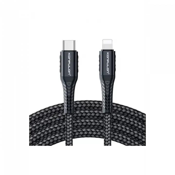 Konfulon DC35 Type-C to Lightning Kablo 1MT - Siyah