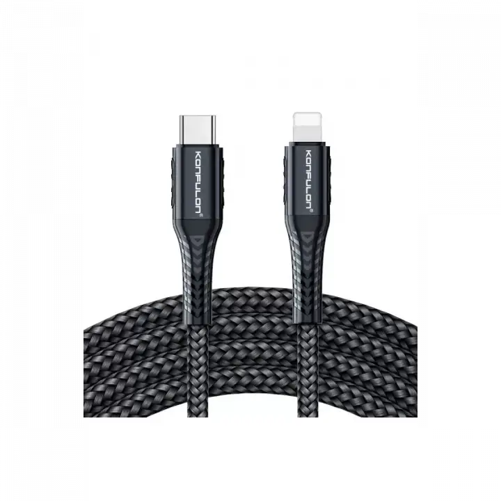 Konfulon DC35 Type-C to Lightning Kablo 1MT - Siyah