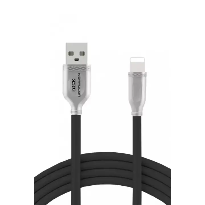 Konfulon S48 Lightning Kablo iphone Uyumlu 1M 3A - Siyah