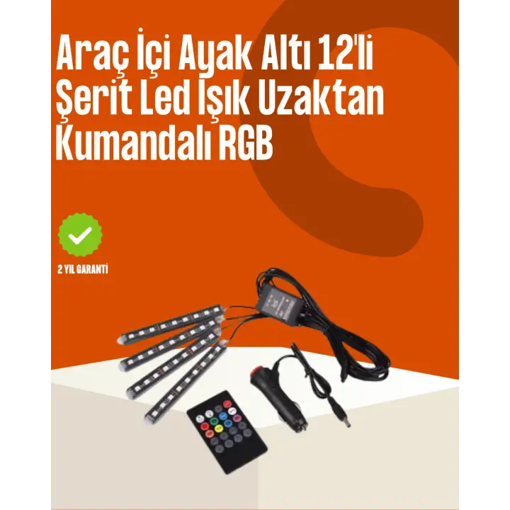 Kumandalı Araç LED Şerit Işıklar