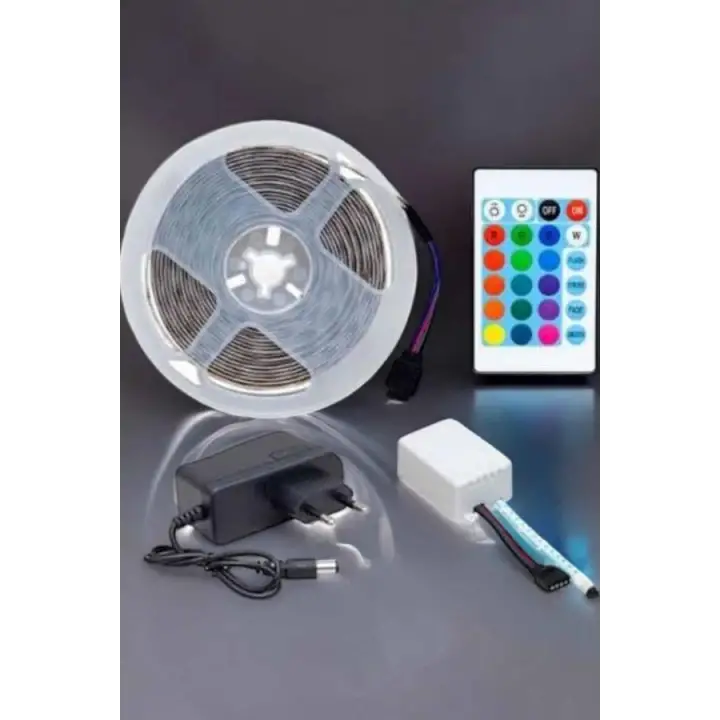Led Işık 5 Metre Şerit Led RGB Işıklı