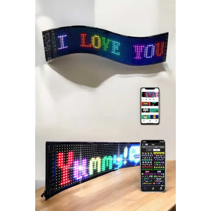 Led Matrix Panel Dijital Ekran Kumandalı Pixsel Görünümlü