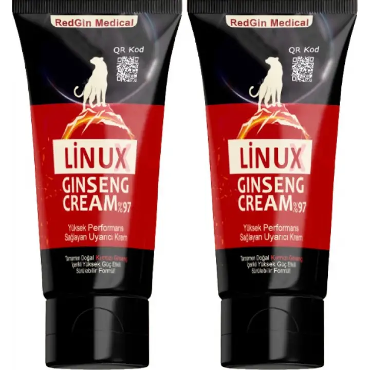 LİNUX GİNSENG CREAM 2 ADET ERKEKLERE YENİ DESTEK 50 ML KREM