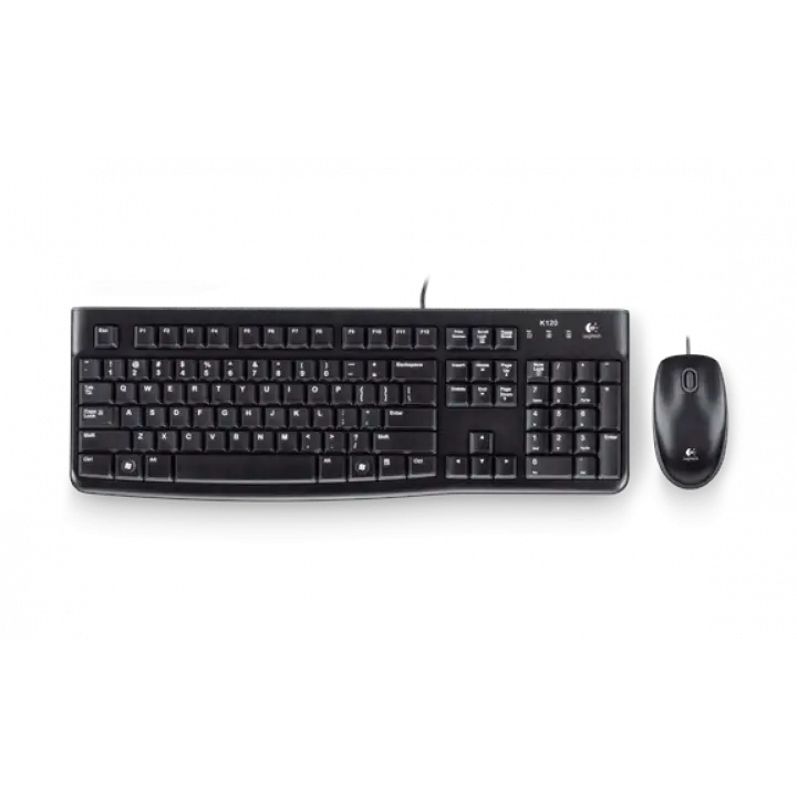 MK120 TR Q USB KABLOLU KLAVYE VE MOUSE SET SİYAH 920-002560