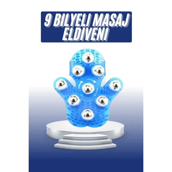 Masaj Aleti El Şeklinde Omuz Bacak Bilyeli Masaj Eldiveni El Şekilli