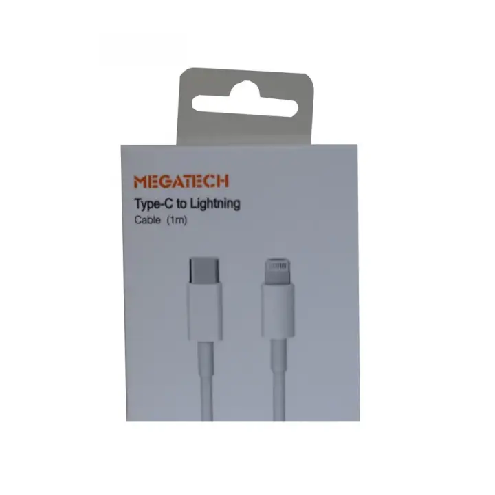 Megatech MT-D3L-T 1mt Usb Type-C to Lightning Şarj ve Data Kablosu