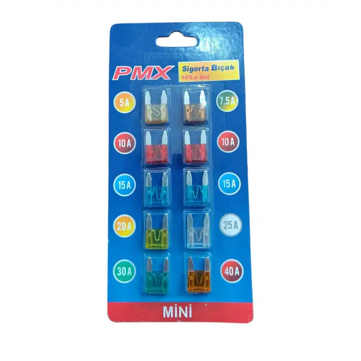 Mini Bıçak Sigorta 10&amp;#39lu Set
