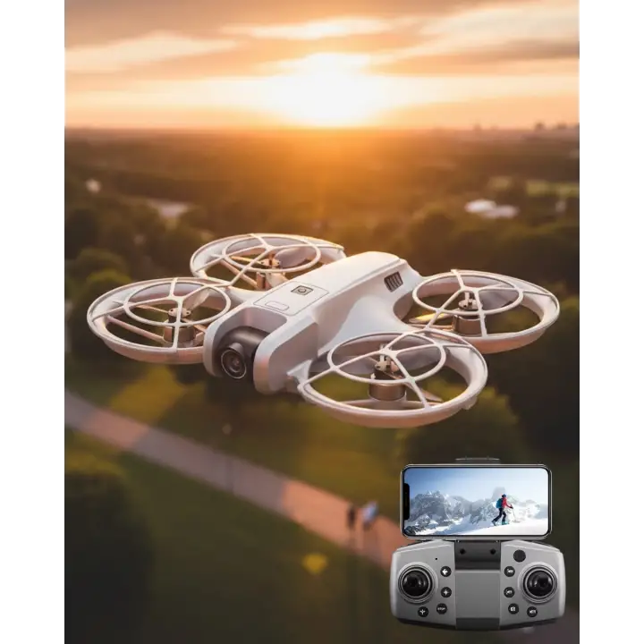 Mini Drone Kameralı Headless Mod LED Işıklı Akıllı Uçuş Sistemi