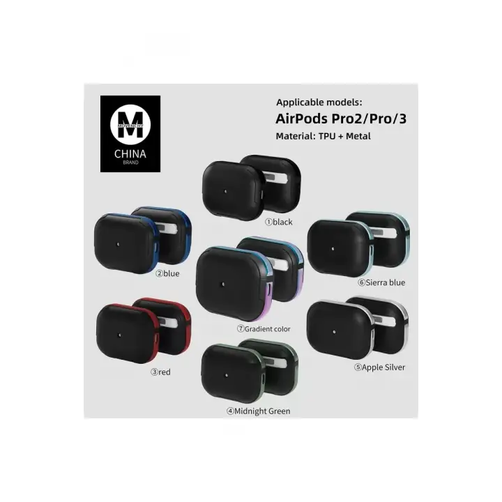 Movenchy Apple Airpods Pro 2 (2.nesil) MO-A8 Armor Kılıf - Rainbow