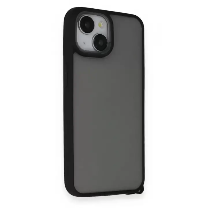 Newface Apple iPhone 14 Kılıf Elegant Kapak - Siyah