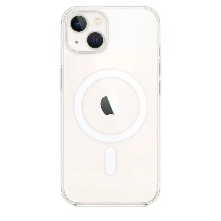Newface Apple iPhone 15 Plus Kılıf Pc Real Magsafe Kapak - Şeffaf