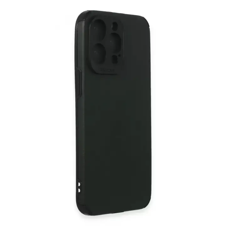 Newface Apple iPhone 15 Pro Max Kılıf Loop Deri Silikon - Yeşil