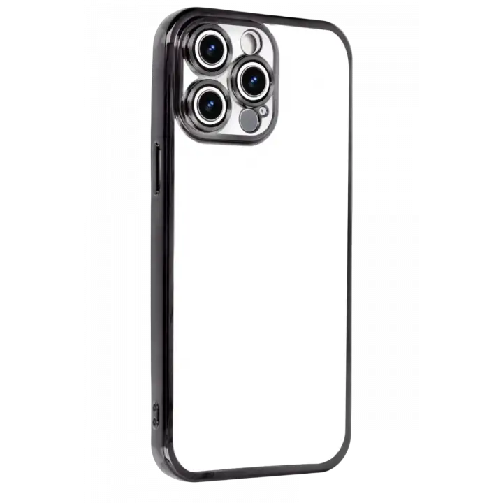 Newface Apple iPhone 15 Pro Max Razer Lensli Silikon - Siyah