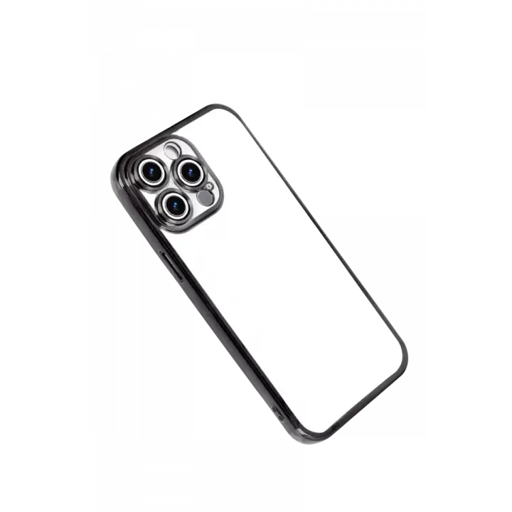 Newface Apple iPhone 15 Pro Max Razer Lensli Silikon - Siyah