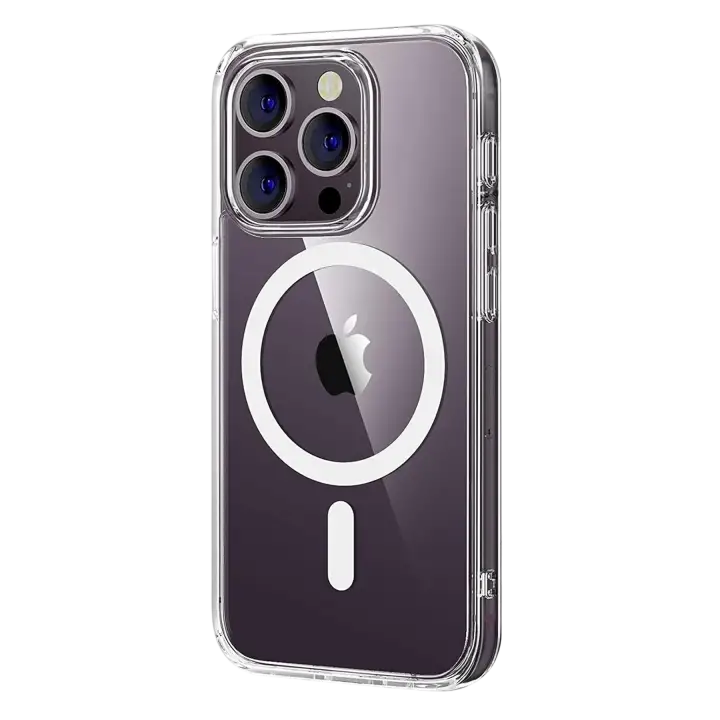 Newface Apple iPhone 16 Pro Max Combo Sert Şeffaf Magsafe Kapak - Şeffaf